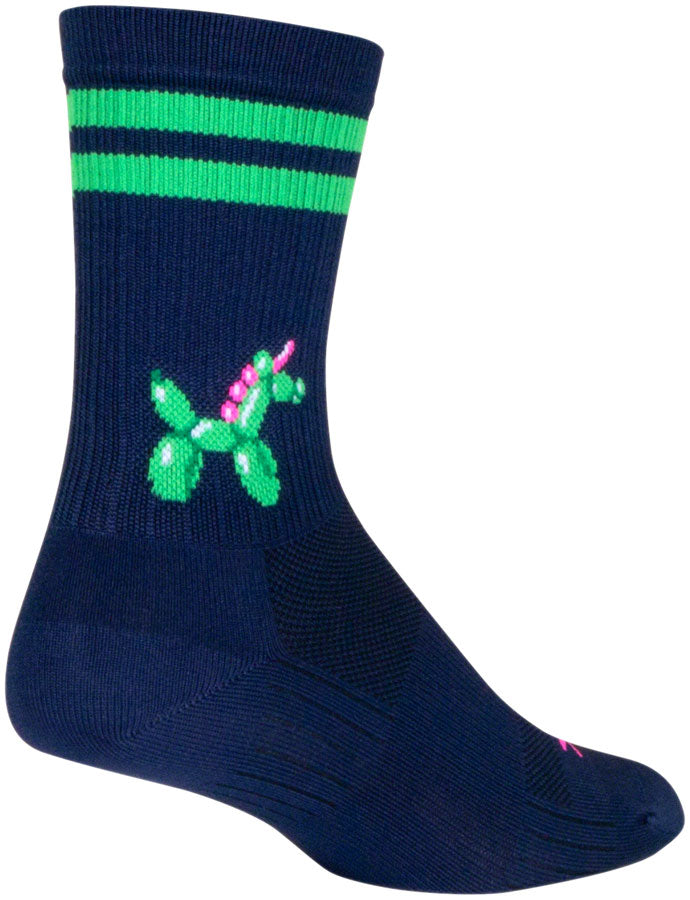 Load image into Gallery viewer, SockGuy Ballonicorn SGX Socks - 6&quot; Large/X-Large

