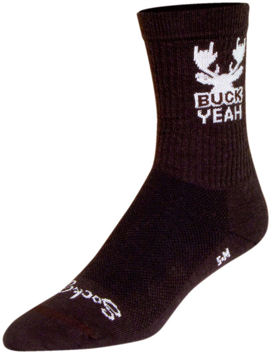SockGuy Buck Yeah Wool Socks - 6" Small/Medium