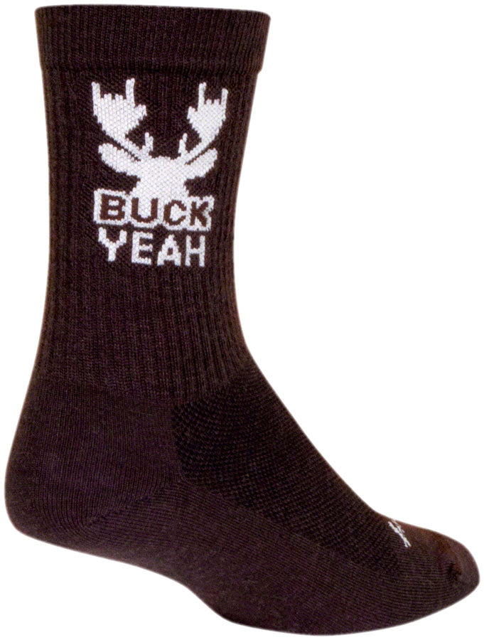 Load image into Gallery viewer, SockGuy Buck Yeah Wool Socks - 6&quot; Large/X-Large
