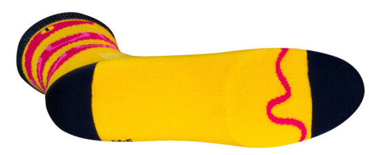 SockGuy Crew Rattle Socks - 6 inch Yellow Small/Medium