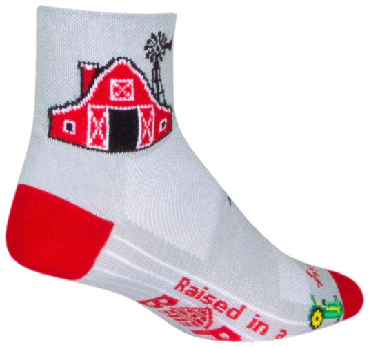 SockGuy Classic Barn Socks - 3" White Large/X-Large