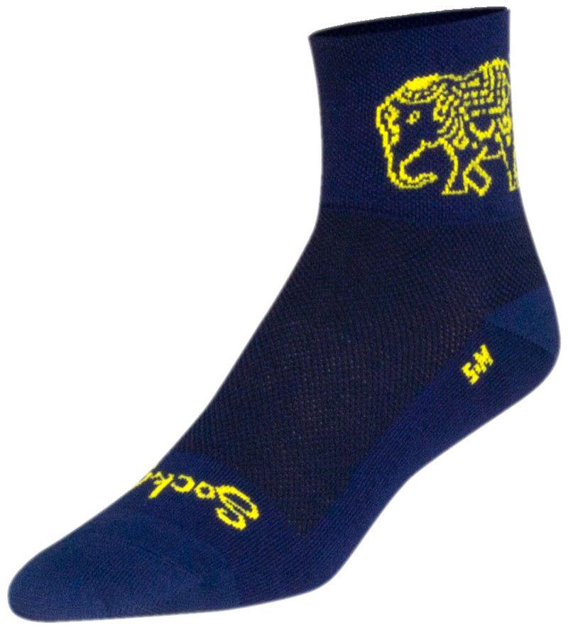 Load image into Gallery viewer, SockGuy Classic Henna Socks - 3 inch Blue Large/X-Large
