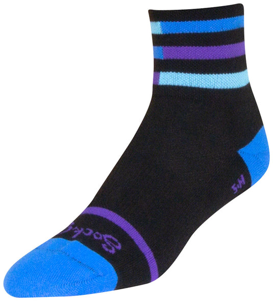 SockGuy Classic Royalty Socks - 3 inch Black Large/X-Large