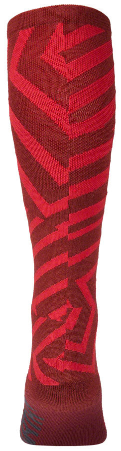 Load image into Gallery viewer, 45NRTH Dazzle Midweight Knee High Wool Sock - Chili Pepper/Red Medium
