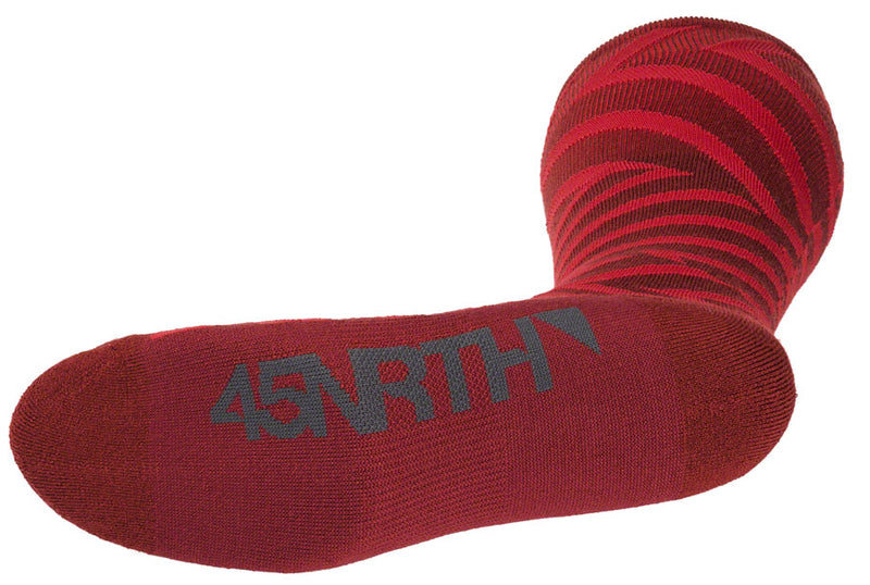 Load image into Gallery viewer, 45NRTH Dazzle Midweight Knee High Wool Sock - Chili Pepper/Red Small
