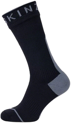 SealSkinz Briston Waterproof Mid Socks - Black/Gray X-Large