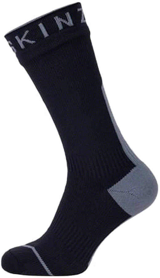SealSkinz Briston Waterproof Mid Socks - Black/Gray Medium
