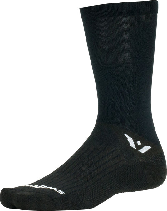 Swiftwick Aspire Seven Socks - 7 inch Black Large