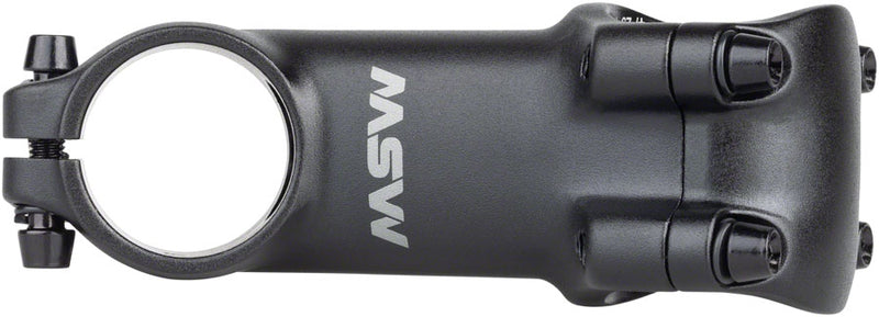 Load image into Gallery viewer, MSW 25 Stem - 80mm 31.8 Clamp +/-25 1-1/8&quot; Aluminum Black
