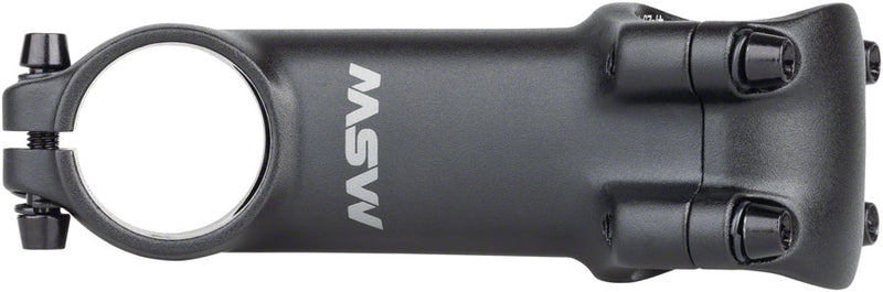 Load image into Gallery viewer, MSW 25 Stem - 90mm 31.8 Clamp +/-25 1-1/8&quot; Aluminum Black
