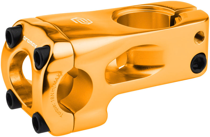 Load image into Gallery viewer, Promax Banger BMX Stem - 53mm Front Load Gold
