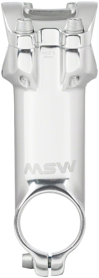 MSW 17 Stem - 90mm 31.8 Clamp +/-17 1 1/8" Aluminum Silver