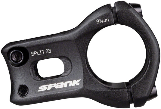 Spank Split Stem - 33mm 31.8 Clamp +/-0 1 1/8" Aluminum Black