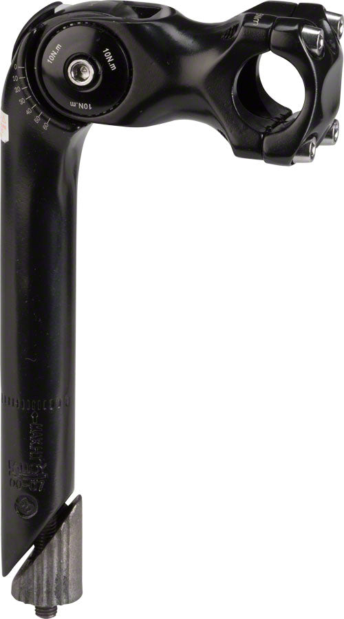 Kalloy 820 Stem - 80mm 25.4 Clamp Adjustable 25.4-24tpi Quill Alloy Black