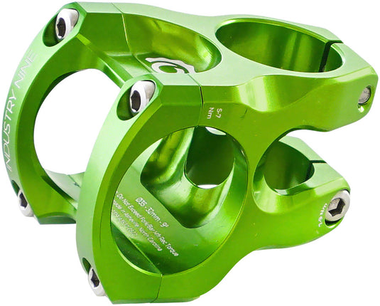 Industry Nine A35 Stem - 32mm 35 Clamp +/-9 1 1/8" Aluminum Lime
