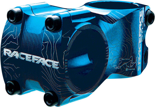 RaceFace Atlas Stem - 50mm 31.8 Clamp +/-0 1 1/8" Aluminum Blue