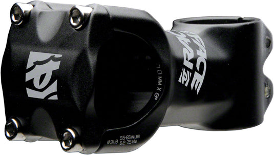 RaceFace Ride XC Stem - 70mm 31.8 Clamp +/-6 1 1/8" Aluminum Black