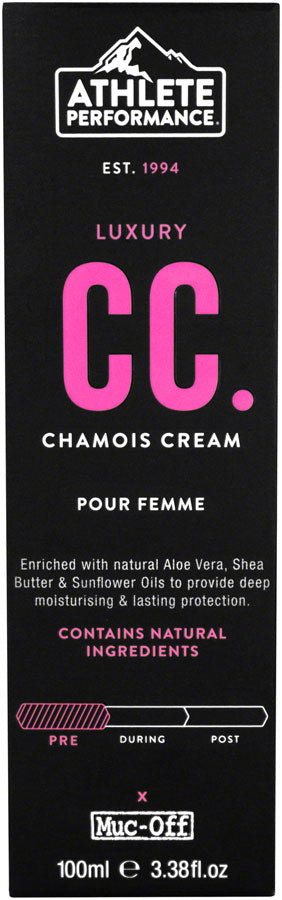 Athlete Performance by Muc-Off Womens Luxury CC Chamois Cream: 100ml Tube