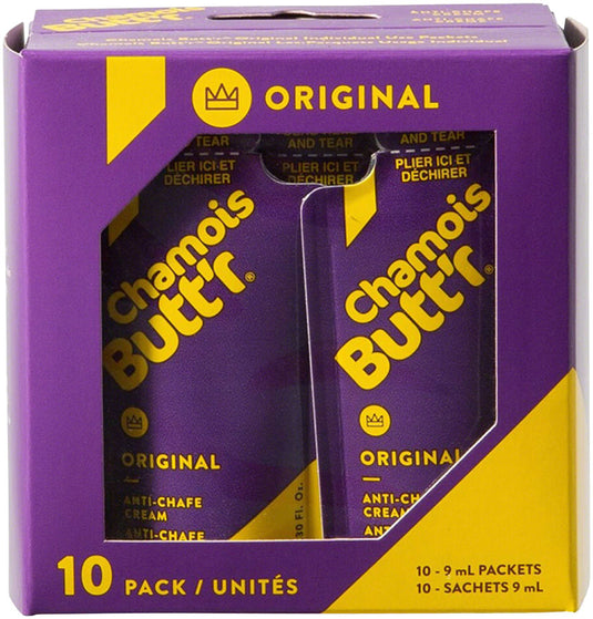 Chamois Buttr Original: 0.3oz Packet Box of 10