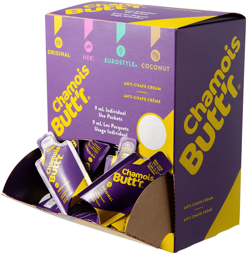 Load image into Gallery viewer, Chamois Buttr Original: 0.3oz Packet POP Box of 75
