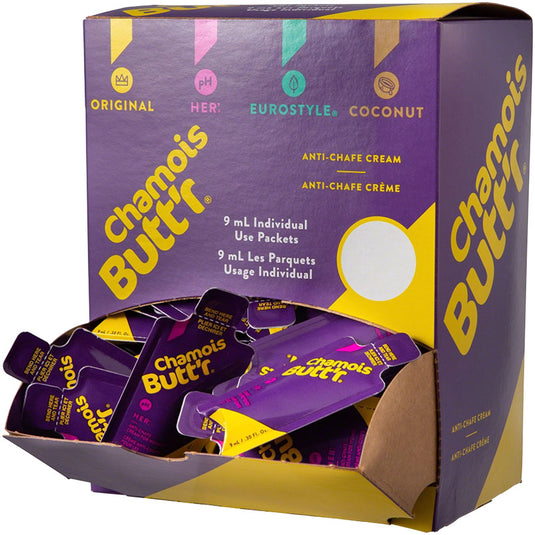 Chamois Buttr Her: 0.3oz Packet POP Box of 75