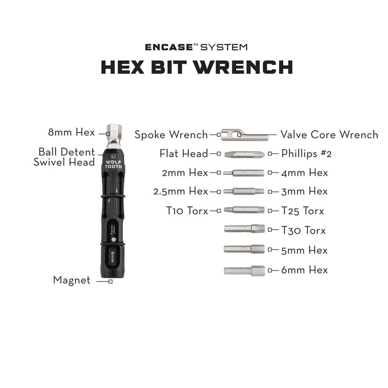 Load image into Gallery viewer, Wolf Tooth EnCase System Hex Bit Wrench Multi Tool
