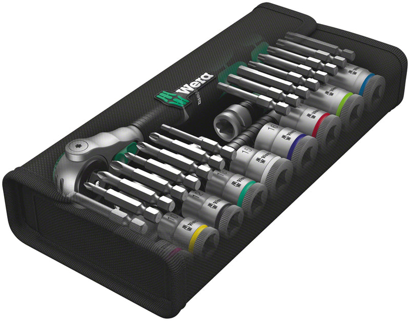 Load image into Gallery viewer, Wera 8100 SB 6 Zyklop Speed Ratchet Set - 3/8&quot; Drive Metric
