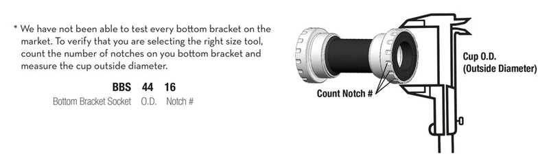 Load image into Gallery viewer, Wolf Tooth Bottom Bracket Tool - BBS4612 12 Notch 46mm
