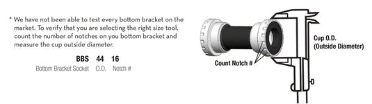 Wolf Tooth Bottom Bracket Tool - BBS3916 16 Notch 39mm