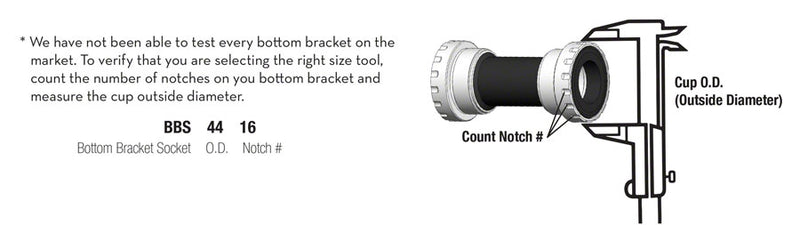 Load image into Gallery viewer, Wolf Tooth Bottom Bracket Tool - BBS4912 12 Notch 49mm
