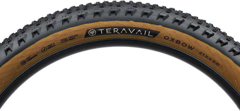 Load image into Gallery viewer, Teravail Oxbow Tire - 27.5 x 3 Tubeless Folding Tan Light and Supple
