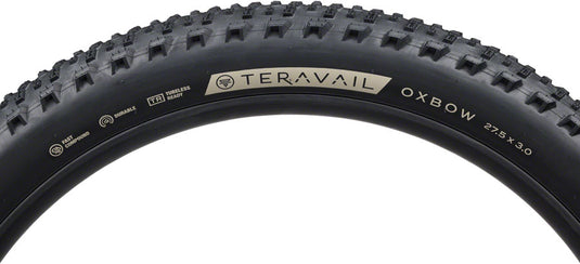 Teravail Oxbow Tire - 27.5 x 3 Tubeless Folding Black Durable Fast Compound