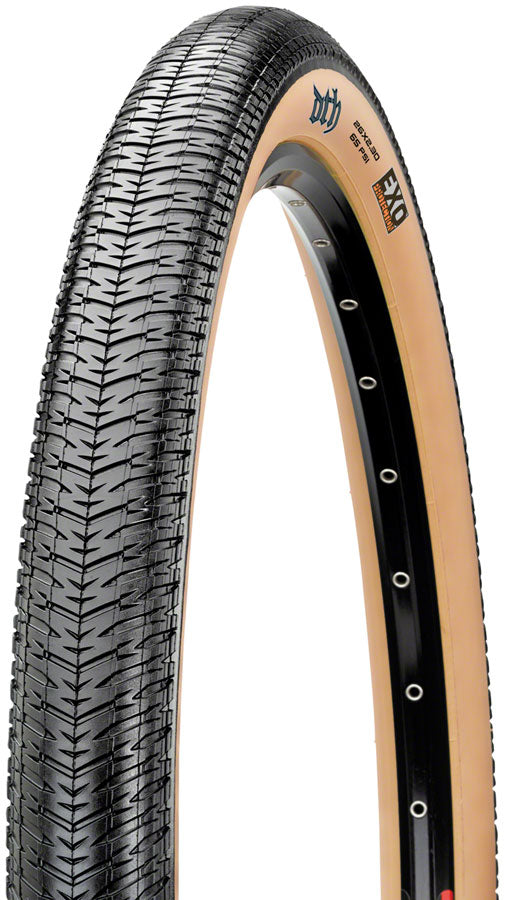 Load image into Gallery viewer, Maxxis DTH Tire - 26 x 2.15 Clincher Folding Black/Dark Tan EXO
