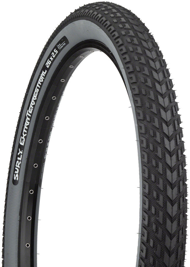 Load image into Gallery viewer, Surly ExtraTerrestrial Tire - 26 x 2.5 Tubeless Folding Black/Slate 60tpi
