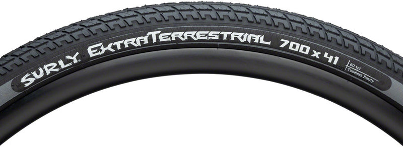 Load image into Gallery viewer, Surly ExtraTerrestrial Tire - 700 x 41 Tubeless Folding Black/Slate 60tpi
