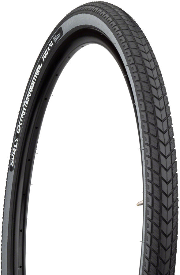 Load image into Gallery viewer, Surly ExtraTerrestrial Tire - 700 x 41 Tubeless Folding Black/Slate 60tpi
