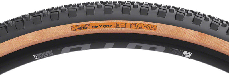 Load image into Gallery viewer, WTB Raddler Tire - 700 x 40 TCS Tubeless Folding BLK/Tan Light Fast Rolling
