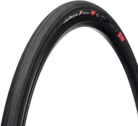 Challenge Strada Pro TLR Road Tire 700x27mm Folding Tubeless Ready SmartPlus SuperPoly 300TPI Black