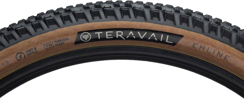 Load image into Gallery viewer, Teravail Ehline Tire - 27.5 x 2.5 Tubeless Folding Tan Light and Supple
