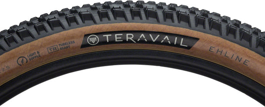 Teravail Ehline Tire - 27.5 x 2.5 Tubeless Folding Tan Durable Fast Compound