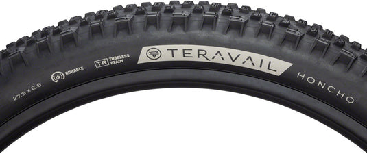 Teravail Honcho Tire - 27.5 x 2.6 Tubeless Folding BLK Light Supple Grip Compound