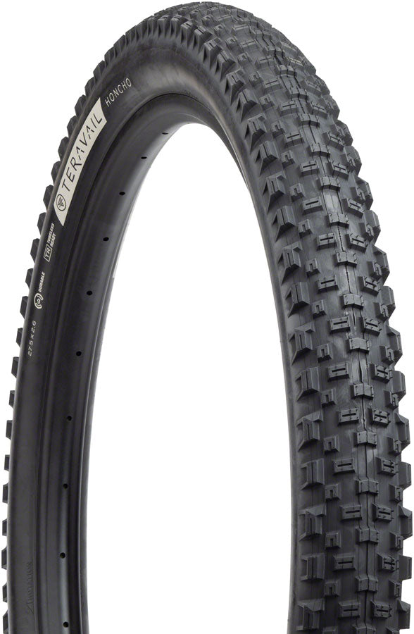 Load image into Gallery viewer, Teravail Honcho Tire - 27.5 x 2.6 Tubeless Folding BLK Durable Grip Compound
