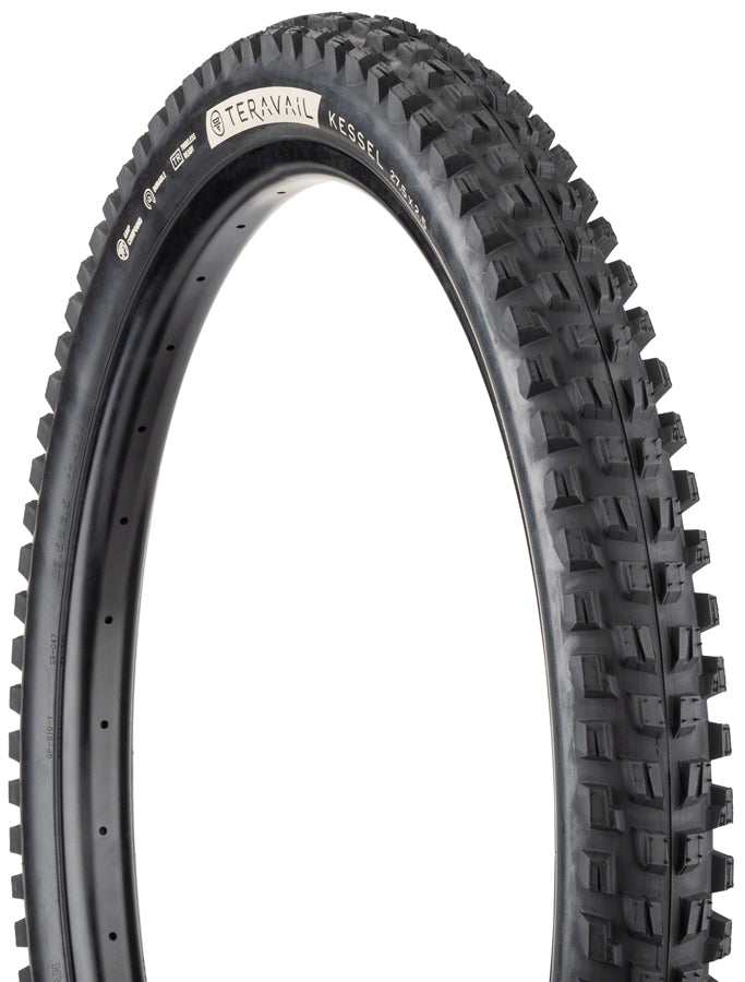 Load image into Gallery viewer, Teravail Kessel Tire - 27.5 x 2.5 Tubeless Folding Black Ultra Durable
