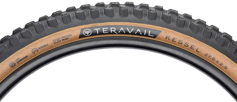 Load image into Gallery viewer, Teravail Kessel Tire - 27.5 x 2.5 Tubeless Folding Tan Durable
