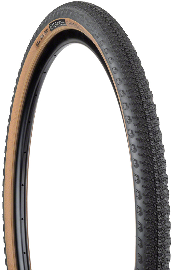 Load image into Gallery viewer, Teravail Cannonball Tire - 700 x 47 Tubeless Folding Tan Durable
