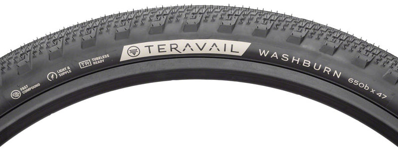Load image into Gallery viewer, Teravail Washburn Tire - 650b x 47 Tubeless Folding Black Light and Supple
