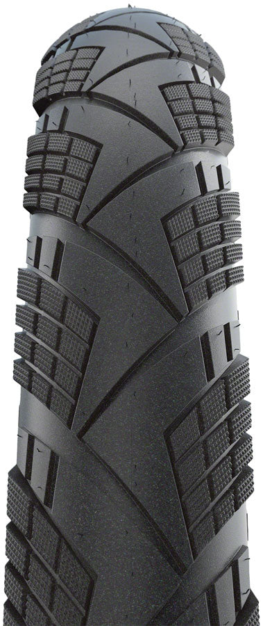 Schwalbe Marathon Efficiency Tire - 700 x 38 Clincher Folding BLK/Reflective Evolution Line Super Race Addix Race E-50