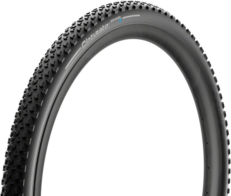 Load image into Gallery viewer, Pirelli Cinturato Gravel S Tire - 700 x 45 Tubeless Folding Black
