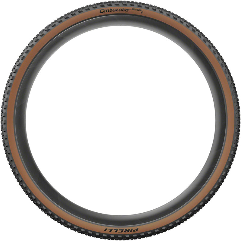 Load image into Gallery viewer, Pirelli Cinturato Gravel S Tire - 700 x 45 Tubeless Folding Black/Tan
