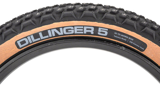 45NRTH Dillinger 5 Tire - 27.5 x 4.5 Tubeless Folding Tan 60tpi